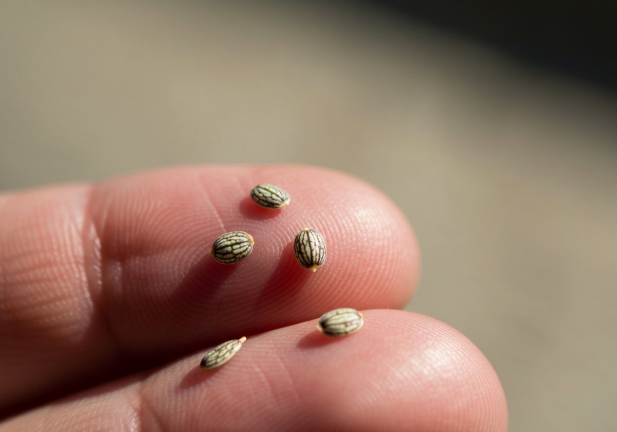 Dust-fine seeds like Petunia are classic light-germinators — they hold almost no reserves and must sense light near the surface. (imagem gerada por IA)