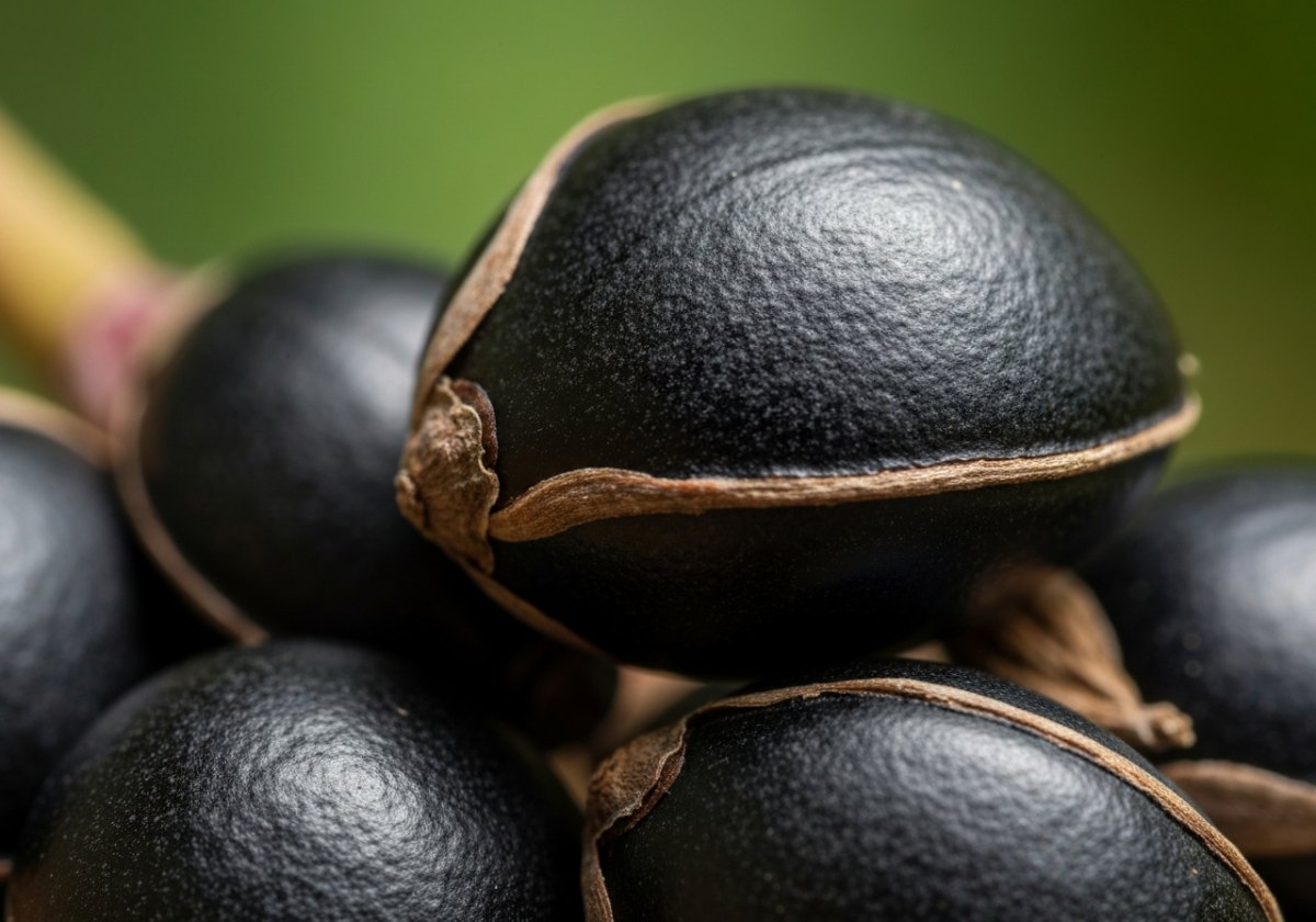 Canna seeds have an almost bulletproof coat. Without scarification, water can't reach the embryo. (imagem gerada por IA)