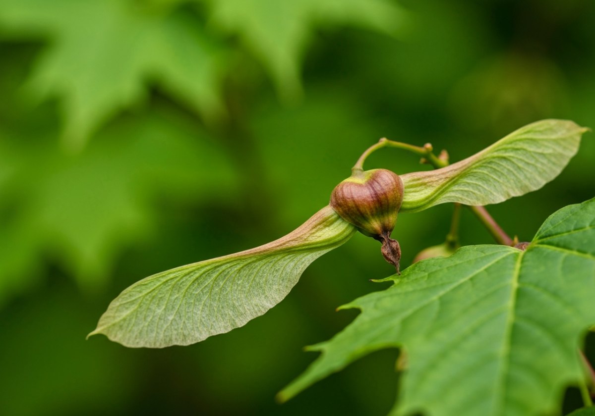 Acer (maple) seeds are a classic example of physiologically dormant seeds that need weeks of cold, moist conditions. (imagem gerada por IA)